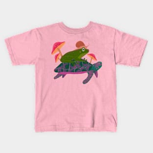 Turtle Frog & snail Kids T-Shirt